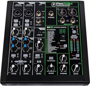 Amazon.com: Mackie ProFX6v3 6-Channel Professional Analog Mixer